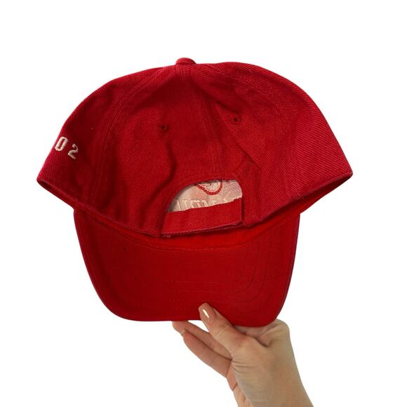 Vintage Y2K Stanley Cup Champions Detroit Redwings Hockey Men’s Hat Red White - Picture 5 of 5